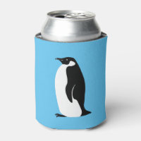Cute Penguin Aqua Black White