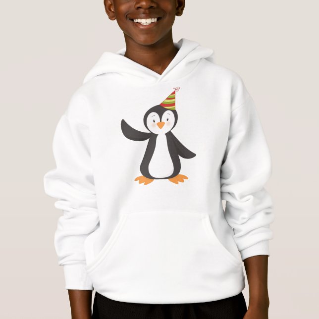 Cute Penguin, Baby Penguin, Penguin With Party Hat (Front)
