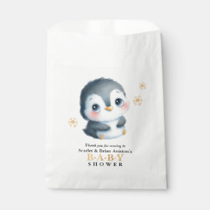 Cute Penguin Baby Shower Favour Bags