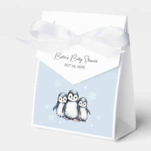 Cute Penguin Baby Shower Favour Box