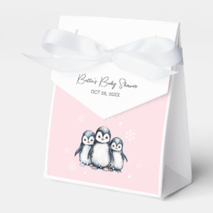 Cute Penguin Baby Shower Favour Box