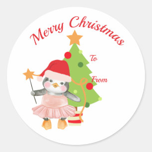 Cute Penguin Ballerina Sticker