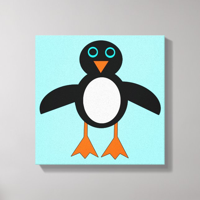 Cute Penguin Canvas Print (Front)