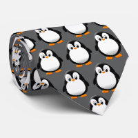 Cute Penguin Cartoon Charcoal 