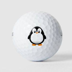 Cute Penguin Cartoon Golf Balls