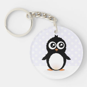 Cute penguin cartoon key ring