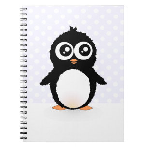 Cute penguin cartoon notebook