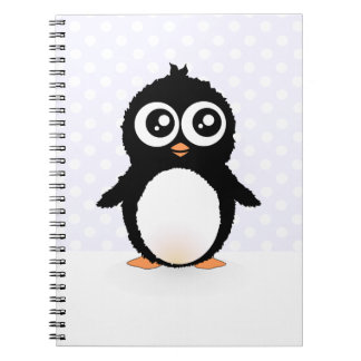 Cute penguin cartoon notebook
