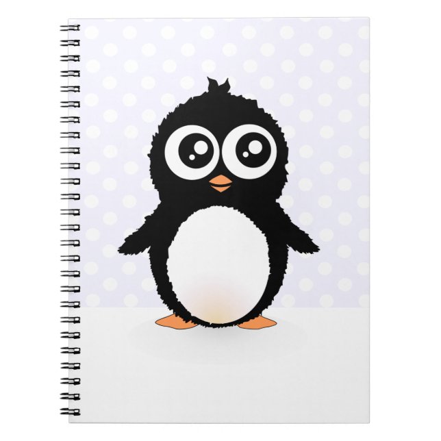 Cute penguin cartoon notebook (Front)