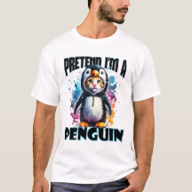 Cute Penguin Cat Design for Playful Creations
