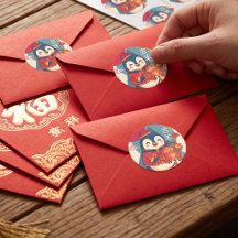 Cute Penguin Celebrating LNY | Goat Tang Suit Trad