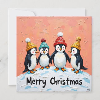 Cute Penguin Christmas Card