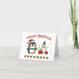 Cute Penguin Christmas Cards