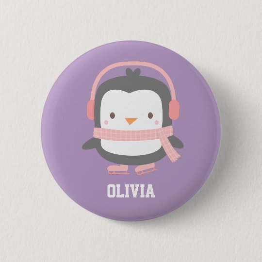 Cute Penguin Christmas Fillers for Girls 6 Cm Round Badge