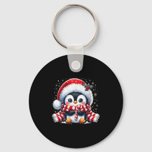 Cute Penguin Christmas Xmas  Key Ring