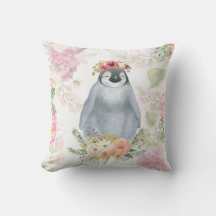 Cute Penguin Daughter Birthday Gift, Love Penguin Cushion
