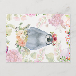 Cute Penguin Daughter Birthday Gift, Love Penguin Postcard