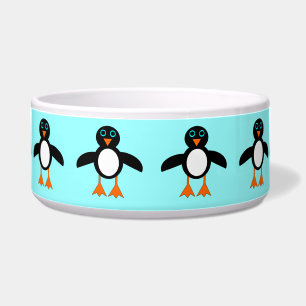 Cute Penguin Dog Bowl
