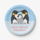 Cute Penguin Family Baby Shower Party Supplies