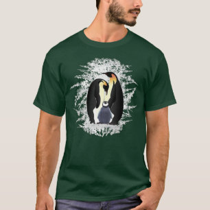 Cute Penguin Family in the Ice and Snow T-Shirt