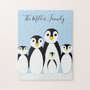 Cute Penguin Family Jigsaw Puzzle