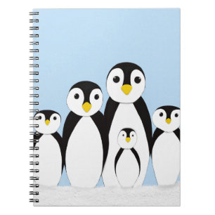 Cute Penguin Family Notebook