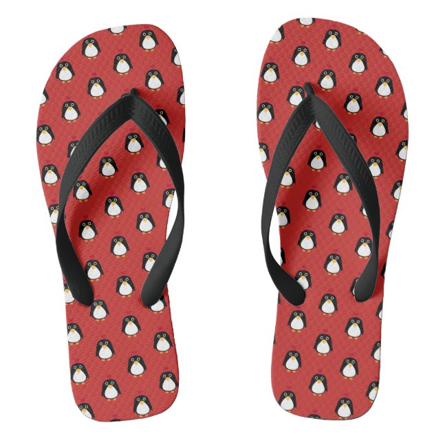 Cute penguin flip flops (Footbed)