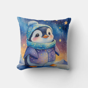 Cute Penguin, Gift for Penguin Lovers Cushion