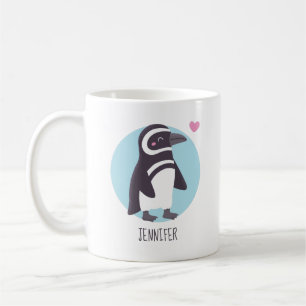 Cute Penguin Girlfriend Matching Personalised Coffee Mug