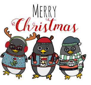 funny xmas penguin home