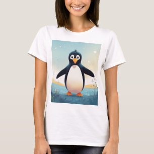 Cute Penguin Graphic T-Shirt for Women Casual