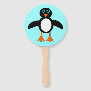 Cute Penguin Hand Fan