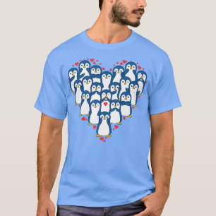 Cute Penguin Heart Love, Animal Lover For Women Me T-Shirt