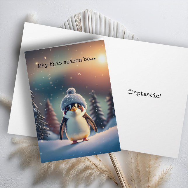 Cute Penguin Holiday Card (Creator Uploaded)