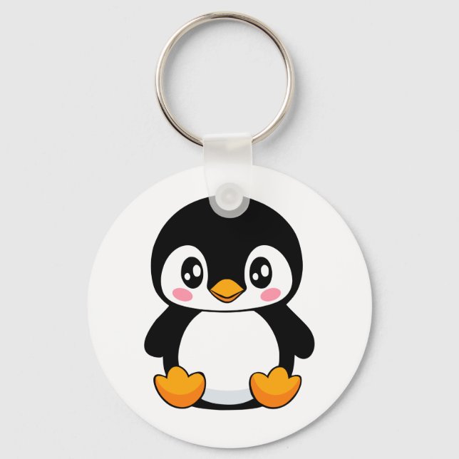 Cute Penguin Key Ring (Front)