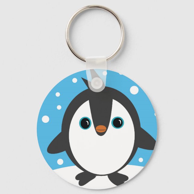 Cute penguin keyring (Front)