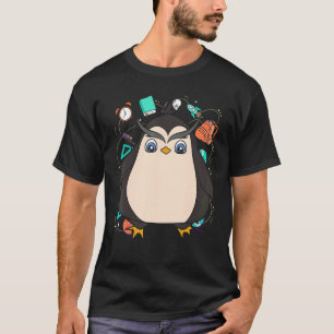 Cute Penguin Kids Animal Bird School Student Peng T-Shirt