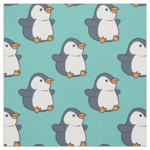 Cute Penguin Kids Cartoon Fabric