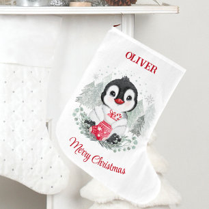 Cute Penguin Kids' Christmas Stocking