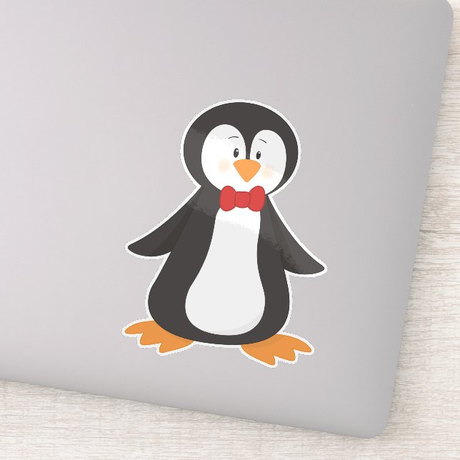 Cute Penguin, Little Penguin, Penguin With Bow Tie (Detail)