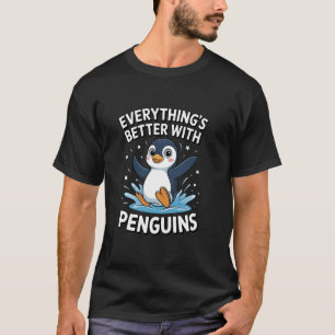 Cute Penguin Lover Adults or Kids Boys Girls Pengu T-Shirt