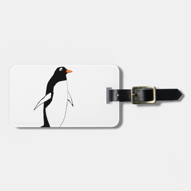 Cute Penguin. Luggage Tag (Front Horizontal)
