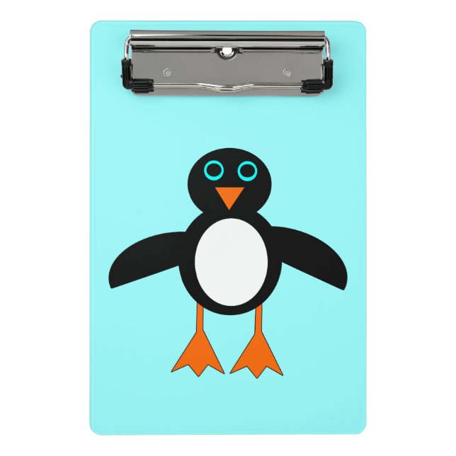Cute Penguin Mini Clipboard (Front)