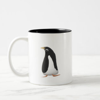 Cute Penguin Mug | Black Two-Tone Coffee Cup
