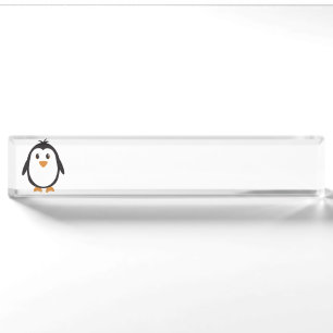 Cute Penguin Nameplate