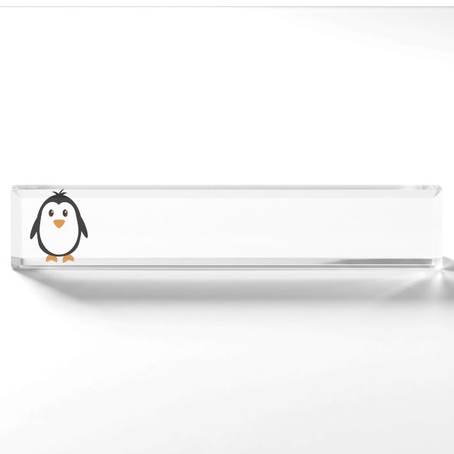Cute Penguin Nameplate (Front)