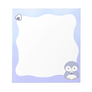 Cute Penguin Notepad | Kawaii Pastel Memo Pad