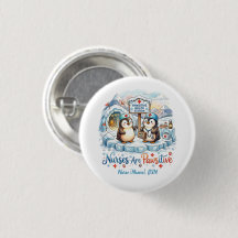 Cute Penguin Nurse Watercolor Personalised Name