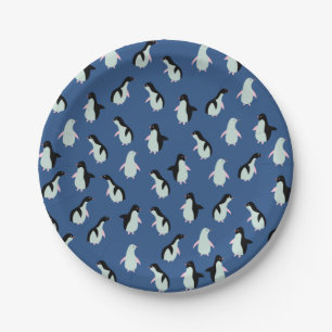 Cute Penguin Paper Plates