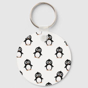 Cute penguin pattern key ring